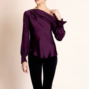 Jonathon Simkhai Alice Top in Plum NWT